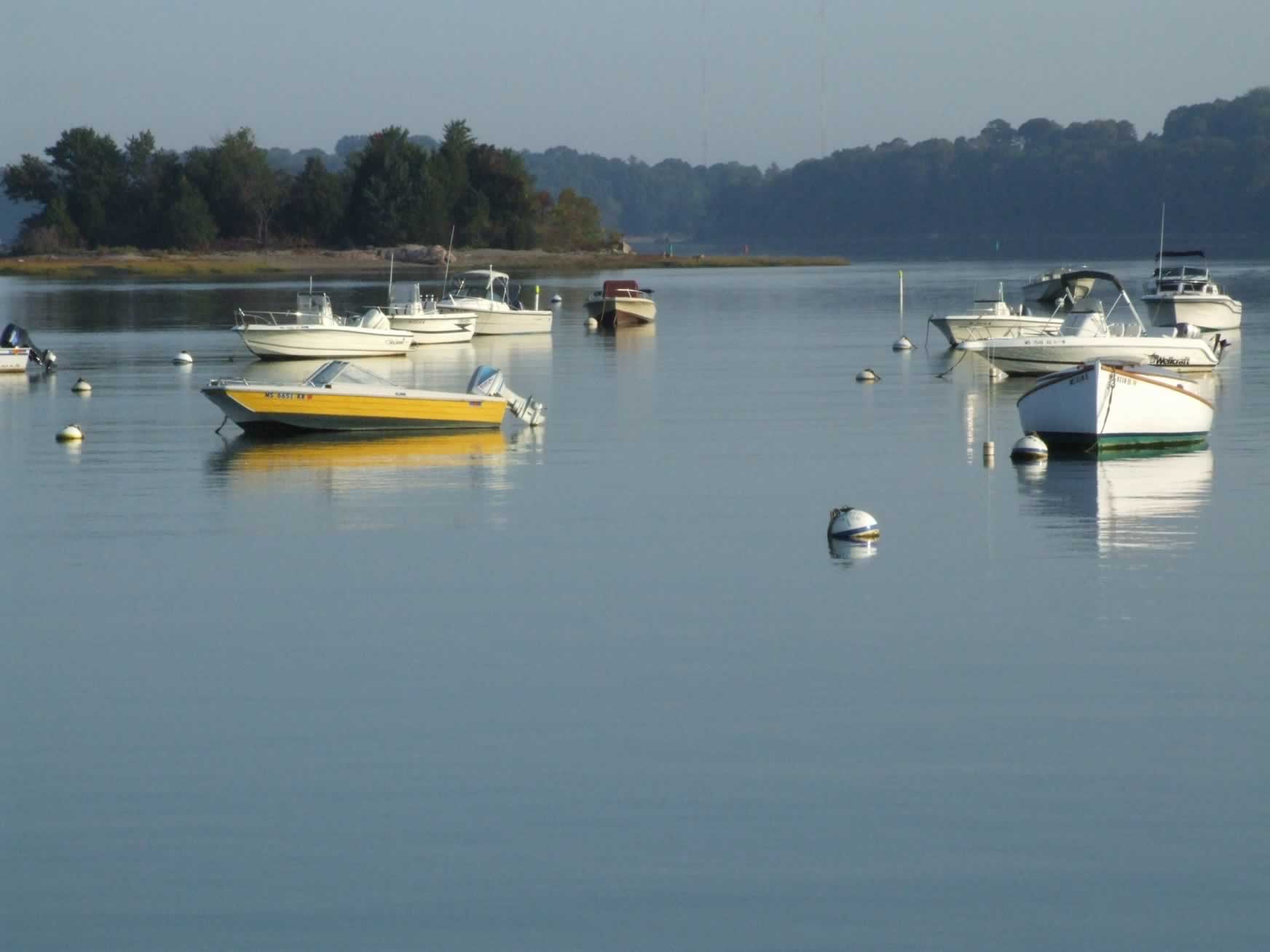 Boats Moored at Hingham Harbor 5
